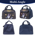 Linkidea Lunch Bag, Large Capacity Lunch Tote Bag with Hand Strap, Reusable Lunch Box Bag for Picnic, Outdoor, Compatible with B.Box, Sunhanny, Pedeco, QQKO, Xgxn Lunch Box (Navy Blue)