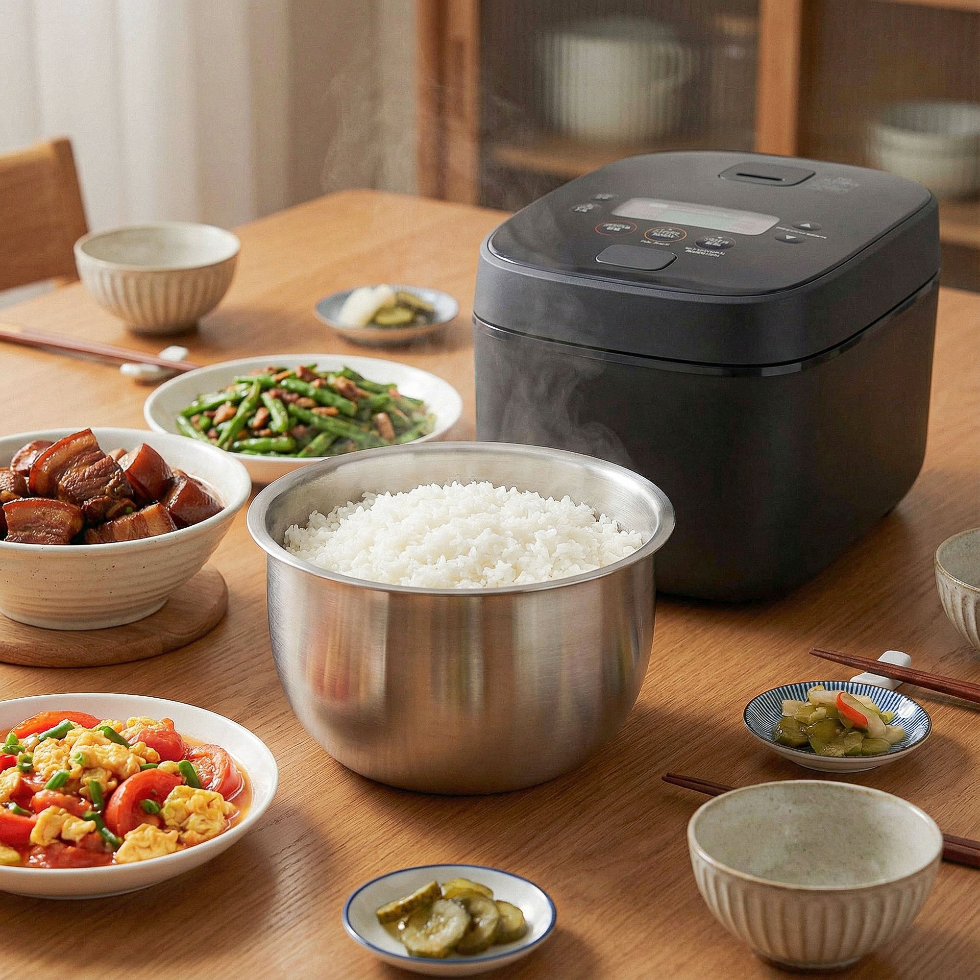 Linkidea Rice Cooker Stainless Steel Inner Pot Compatible with Zojirushi NW-QAC10, Dishwasher Safe, No Coating Replacement Bowl
