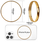 Gold-Tone Matte Finish Round Bangle Bracelet for Women, Minimalist Closed Stainless Steel Jewelry with Brushed Texture, Elegant Slim Wrist Accessory for Everyday Wear