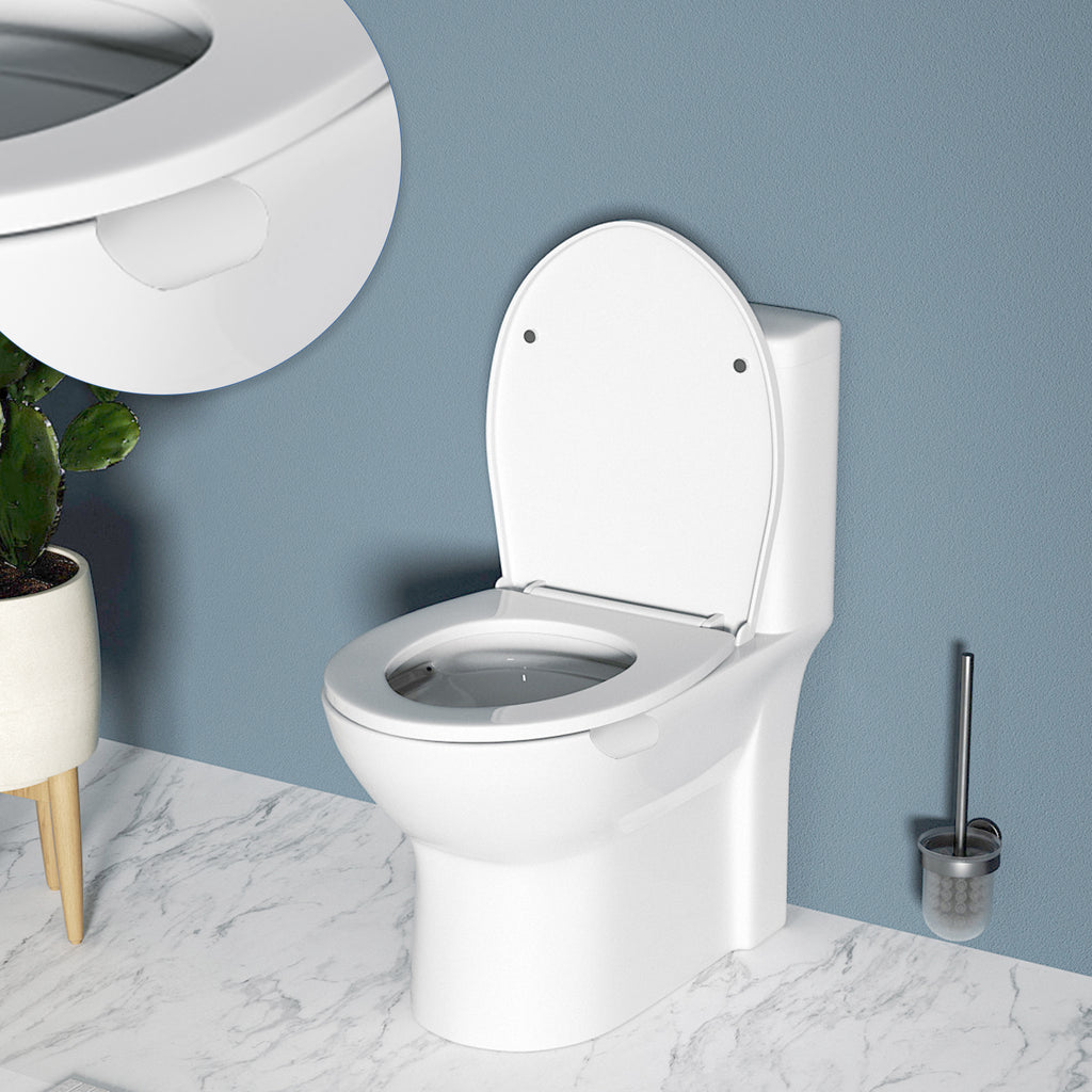 Linkidea 3 Pcs Toilet Cover Lifter, Simple Plain Toilet Seat Lifter with Adhesive, Reusable Toilet Seat Handle To Lift, Bathroom Accessories Fits Hotel, Office, Home Use (White)