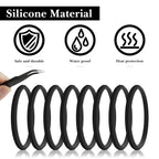 Linkidea 8 Pack Water Bottle Gasket Replacement Compatible with YETI 20oz Tumbler, 25oz Straw Mug, Silicone O Ring Leak Proof Rubber Seal with Tweezer for Magslider/Original Lid