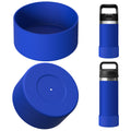 Linkidea Water Bottle Boot Compatible with YETI Rambler Jr. Kids 12oz, Rambler 12oz/18oz, Yonder 20oz/25oz, Silicone Anti-Slip Bottle Bottom Sleeve Bumper Protector (Navy Blue / 2 Pack)