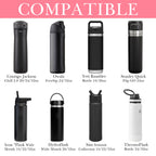 Linkidea Water Bottle Carrier with Strap Compatible with YETI Rambler Bottle 18oz/26oz, Owala FreeSip 24oz/32oz, Waterbottle Sling Bag Holder, Shoulder Strap with Phone Pocket (Pink)