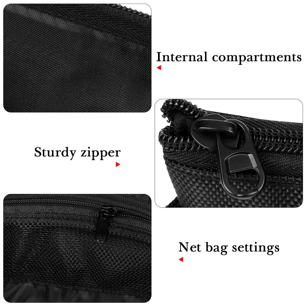 Linkidea Men's Body Trimmer Travel Pouch, Compatible with Manscaped Lawn Mower 5.0, 4.0, 3.0, HC-W032, HCW003A, Body Groomers Portable Storage Case (Black)