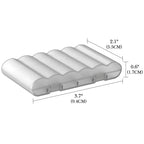Linkidea 4 Pack Waterproof AA Battery Storage Case, Portable Organizer Holds 6 Batteries, Compact Travel-Friendly Design for Home, Camping, Electronics Accessories (Clear)