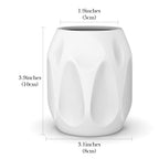 Eyeglasses Holder Stand for Nightstand, White Soft Silicone Reading Eyewear Storage for Office Desk Organizer