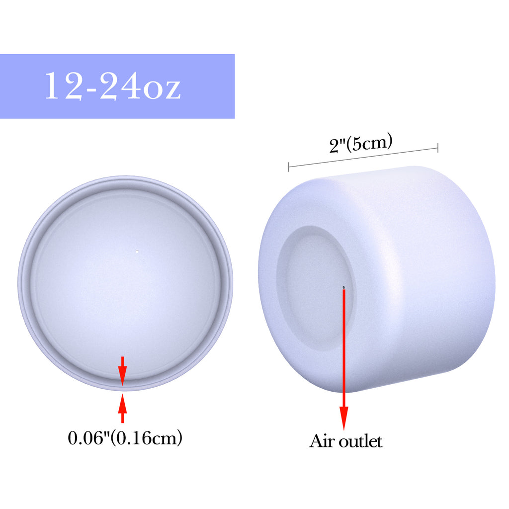 Linkidea 2 Pack Water Bottle Boot Compatible with IRON °FLASK Wide/Narrow Mouth 12oz/14oz/16oz/18oz/20oz/22oz/24oz, Silicone Bottle Bottom Sleeve Cover Bumper Protector (Fog)