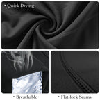 Soccer Compression Shirt for Kids, Breathable Moisture Wicking Long Sleeve Undershirt, Athletic Performance Base Layer Cold Weather Shirts for Child Age 14 - 15 (Black, Size L)