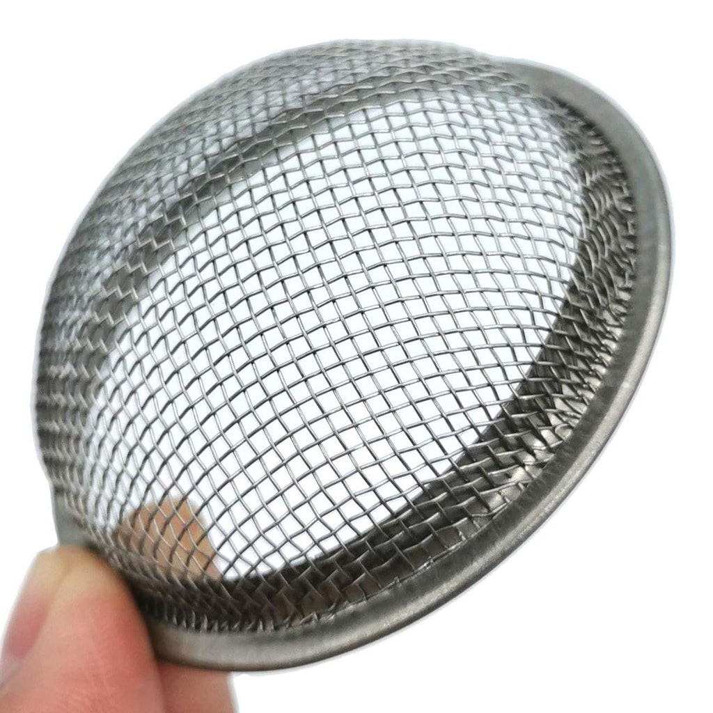 Linkidea 4 Pack 2.4" Metal Mesh Screen Holder with Clips, Heat-Resistant Ash Guard Filter for Aromatherapy Incense Burners, Airflow-Preserving Protective Cover (Silver)