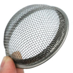 Linkidea 4 Pack 2.4" Metal Mesh Screen Holder with Clips, Heat-Resistant Ash Guard Filter for Aromatherapy Incense Burners, Airflow-Preserving Protective Cover (Silver)