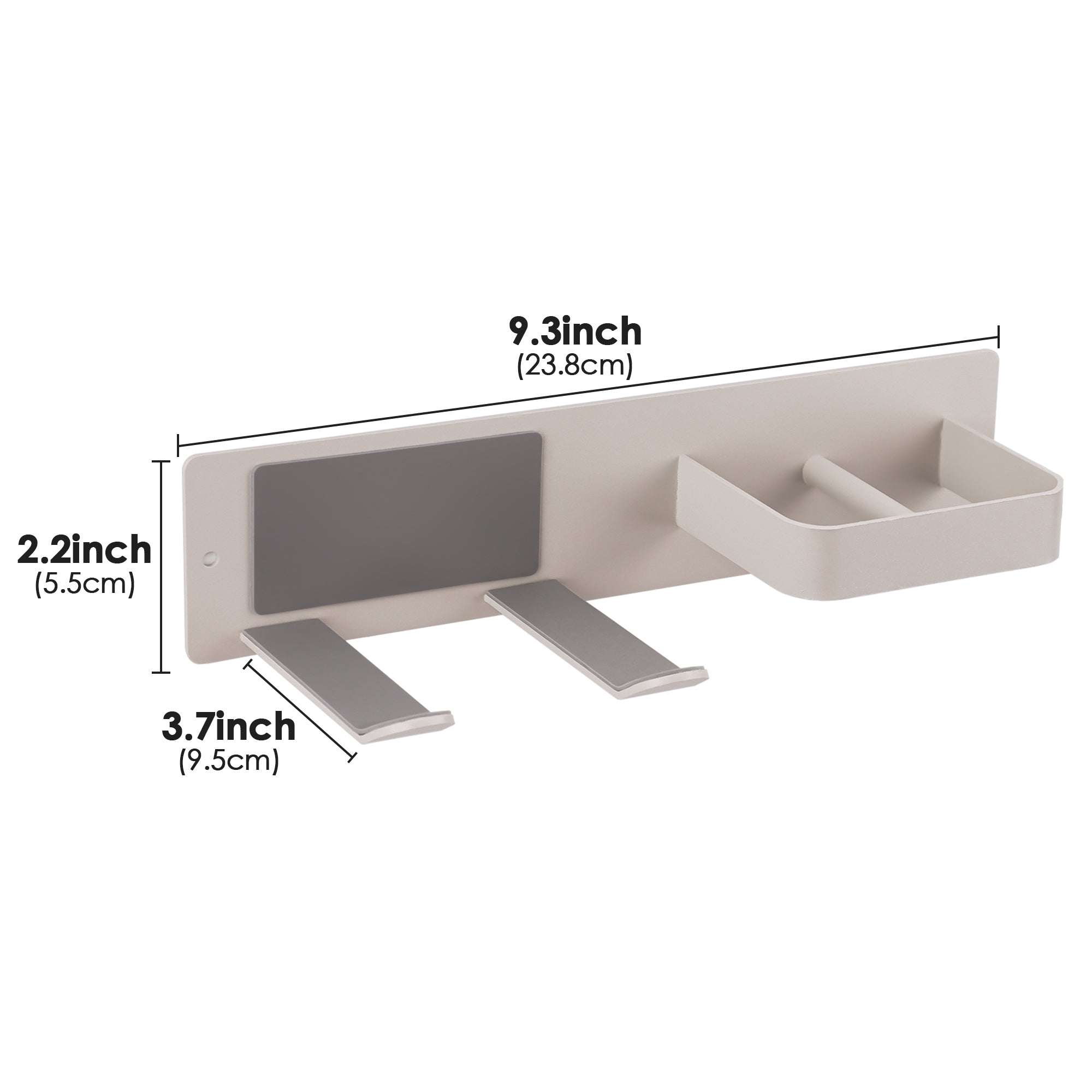 Linkidea Hair Dryer Holder Wall Mounted with Hook, Hairdressing Tools Organizer for Bathroom, Compatible with Dyson Supersonic Origin, Supersonic Neural (Grey)