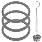 Linkidea 6 Pcs Blender Replacement Parts, Silicone Gasket Exact Fit Lid with Changing Tool, Compatible with NutriBullet Blenders 600W/900W (Grey)