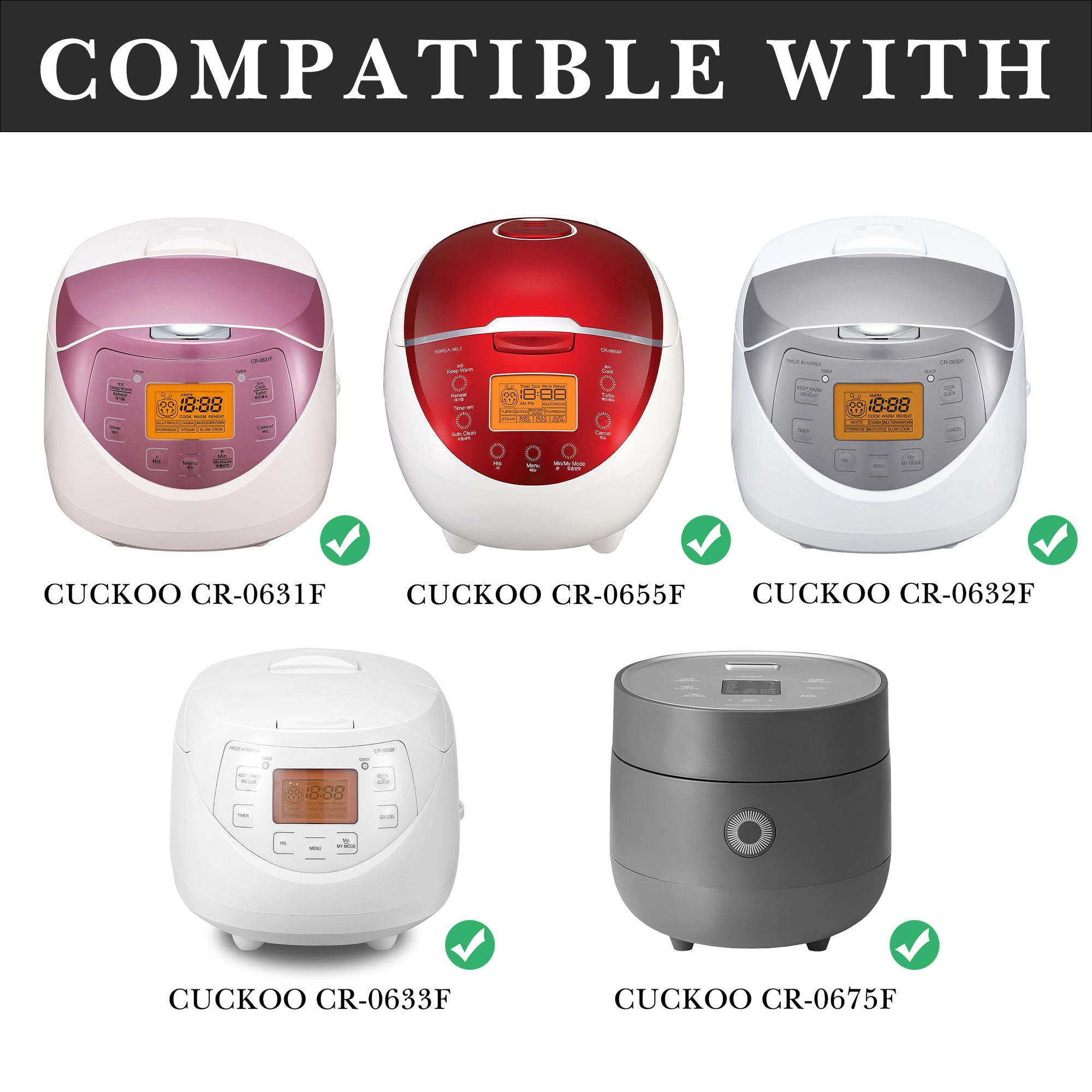 Linkidea Rice Cooker 316 Stainless Steel Inner Pot Compatible with CUCKOO CR-0633F, CR-0632F, CR-0631F, CR-0675FG, CR-0655F, Dishwasher Safe, No Coating Replacement Bowl