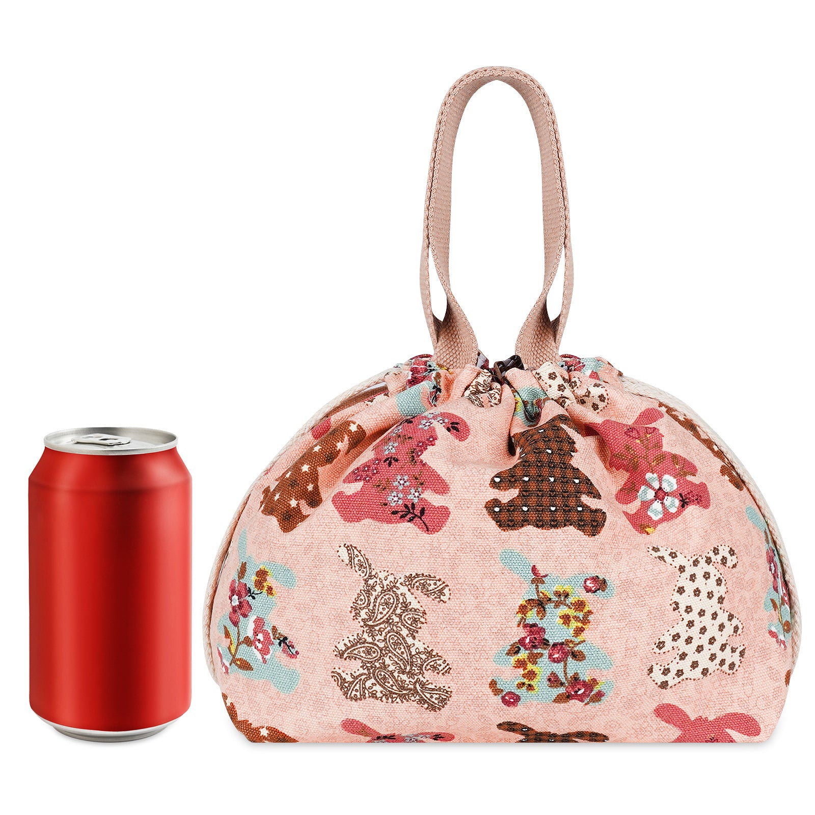 Linkidea Lunch Bag for Women, Portable Hand Held Insulation Lunch Bag, Small Lunch Bag for Travel Camp or Work, Compatible with ITERYN, ELLO, Bentoheaven, NaTraProw, Lunch Box (Pink)