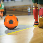Size 4 Foam Soccer Ball, Super Soft Indoor Sponge Soccer Ball Perfect for Kids Home Soccer Practice or Beginner Play (Orange)
