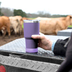 Linkidea 2 Pack Water Bottle Boot Compatible with YETI Tumbler 20oz/30oz, Travel Mug 20oz/30oz, Silicone Anti-Slip Waterbottle Bottom Sleeve Cover Protector (Violet)