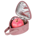 Linkidea Mini Reusable Snack Bag, Insulated Snack Pouch, Small Lunch Bag for Fruit, Travel Food Bag for Picnic & Work, Leakproof Food Storage Bag (Pink)