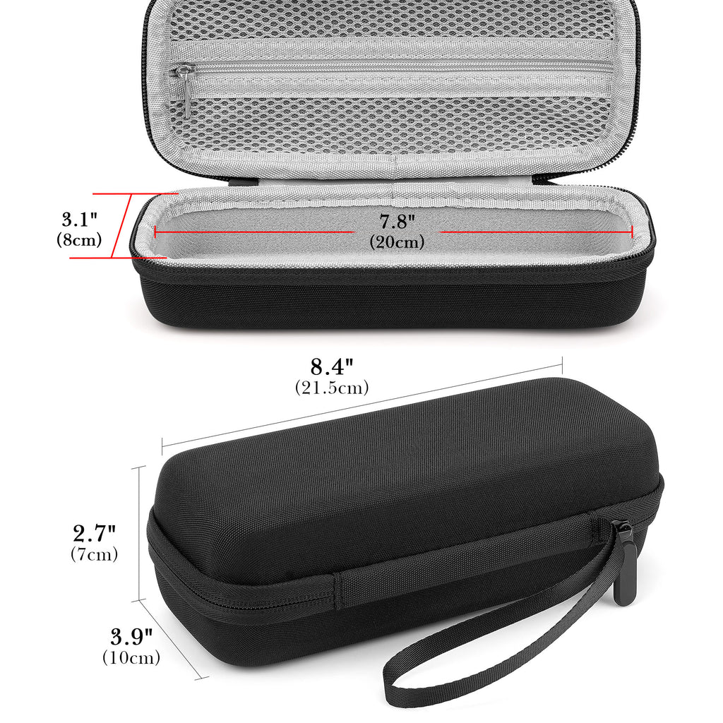 Linkidea Multi-Groomer Travel Case Compatible with Panasonic Bodygroom ER-GB42-K, ER-GC63-H, ER-SB40-K, Beard Trimmer Accessories Organizer, Portable Storage Bag (Black)