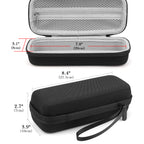 Linkidea Multi-Groomer Travel Case Compatible with Panasonic Bodygroom ER-GB42-K, ER-GC63-H, ER-SB40-K, Beard Trimmer Accessories Organizer, Portable Storage Bag (Black)