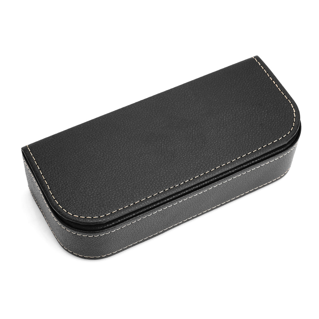 Linkidea Oversized Sunglasses Case, Large Frame Glasses Case for Sunglass, Eyeglasses Travel Bag Compatible with Rayban Aviator Reverse/New Wayfarer/Various Brand Models (Black)