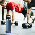 Linkidea 2 Pack Water Bottle Boot Compatible with YETI Rambler Bottle 26oz, Yonder 34oz, Silicone Anti-Slip Bottle Bottom Sleeve Bumper Protector (Nordic Blue)