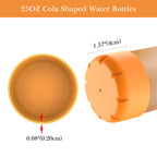 Linkidea 2 Pack Water Bottle Boot Compatible with 25oz S'well ORIGINAL, BJPKPK, Konokyo 25oz Cola Shaped Bottles, Silicone Bottle Boot Bottom Sleeve Cover Protector, Bottle Bumper (Orange)