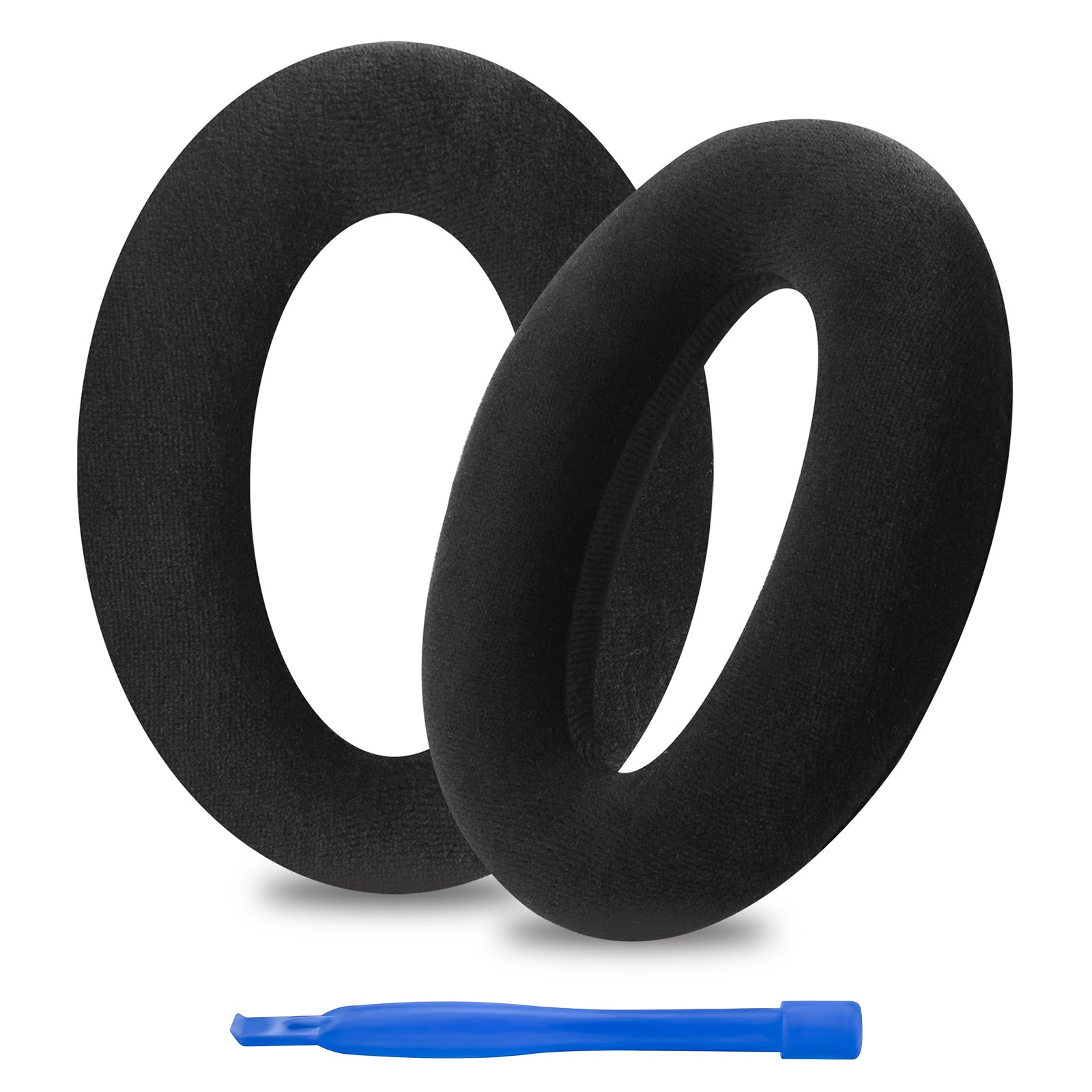 Linkidea Replacement Ear Pads for Sennheiser HD 515/518/555/595/598/598SE/560S/380/559/569/PC 350/PC 360/Game One/HMEC250 Headphones Ear Cushions (Velour/Black)