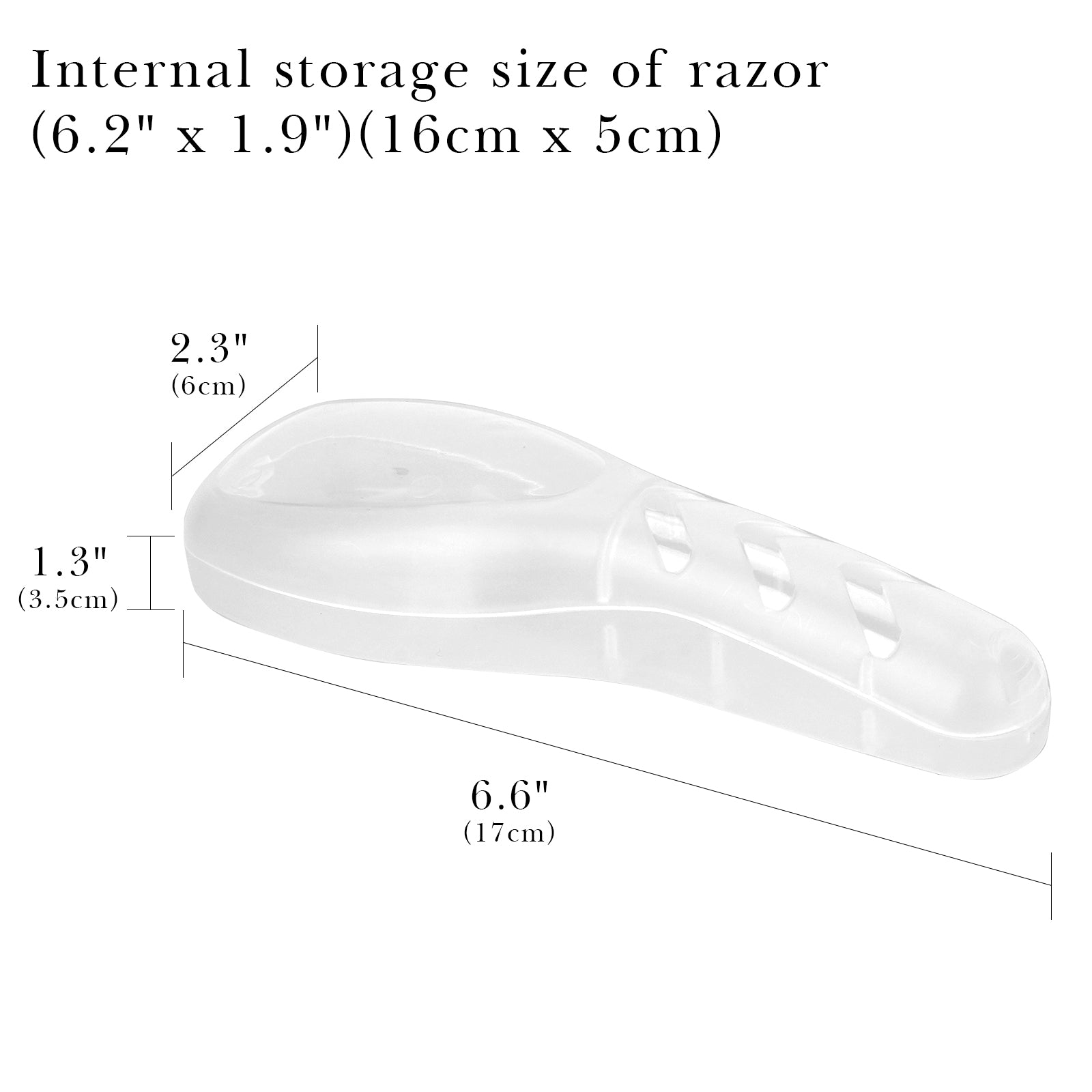 Linkidea 2 Pcs Portable Travel Razor Holder, Protective Razor Case Compatible with Gillette Fusion 5 ProGlide, Sensor 3, SkinGuard, Pace 6 Pro (White)