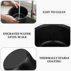 Linkidea Rice Cooker Aluminum Alloy Inner Pot Compatible with Tiger JBV-A10U, JBV-S10U Dishwasher Safe, Replacement Bowl
