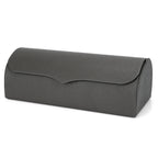 Extra Large Hard Shell Sunglasses Case, Vegan Leather Sun Glasses Storage Organizer Compatible with Rayban RBS0101S/RB8097/RB8089 (XL / Grey)