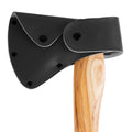 Linkidea Vegan Leather Axe Sheath Hatchet Cover with Belt Clip, Protective Guard Scabbard Fits Axes up to 5.9" Blade Width (Black)