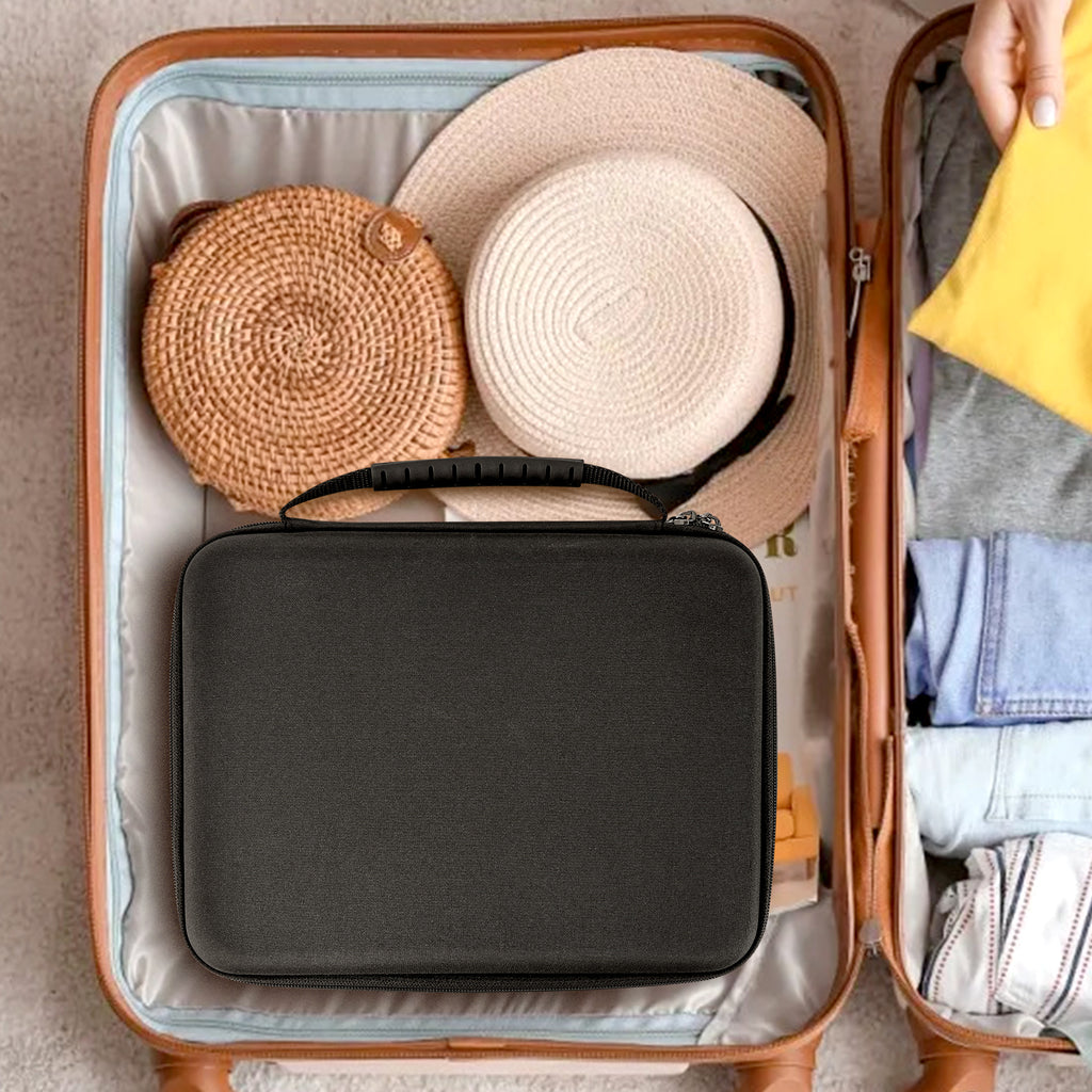 Extra Large Hard Shell Sunglasses Case, 8 Slot Oversized Eyewear Travel Storage Bag Organizer Compatible with Oakley W0OO9465VE W0OO9471 W0OO9455M RayBan RBS0101S RB4098 RB3825