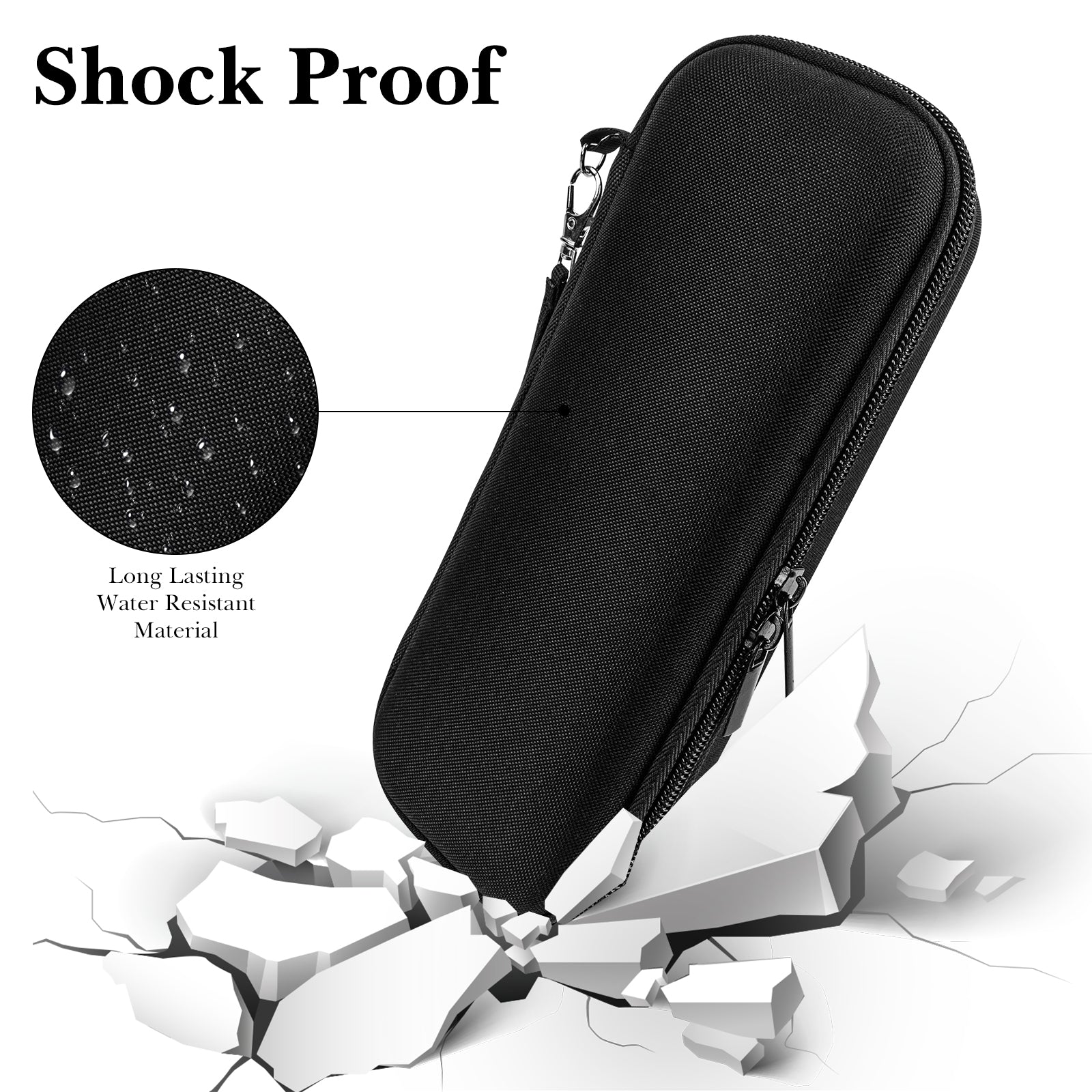 Linkidea Men's Body Trimmer Travel Case, Compatible with Manscaped Lawn Mower 3.0, 4.0, 5.0, Groin & Body Shaver, Portable Storage Bag for Grooming Kit, Compact Travel Organizer (Black)