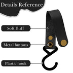 Linkidea 4 Pack Fence Hooks for Water Bottle, Hook Hanger Compatible with Owala FreeSip 24oz/32oz, Stanley Quick Flip Go 24oz, Plastic S Shaped Hooks for Outdoor Sports Camping (Black)