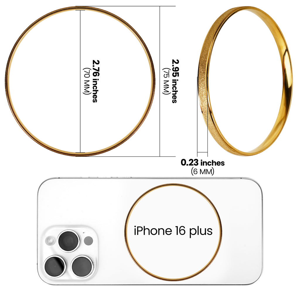 Gold-Tone Matte Finish Round Bangle Bracelet for Women, Minimalist Closed Metal Jewelry with Brushed Texture, Elegant Slim Wrist Accessory for Everyday Wear