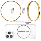 Gold-Tone Matte Finish Round Bangle Bracelet for Women, Minimalist Closed Metal Jewelry with Brushed Texture, Elegant Slim Wrist Accessory for Everyday Wear