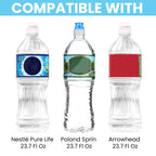 Linkidea 2 Pack Disposable Water Bottle Sleeve Compatible with Arrowhead 23.7 Fl Oz, Sport Cap Bottled Water Cover with Lockable Zipper, Light Blue