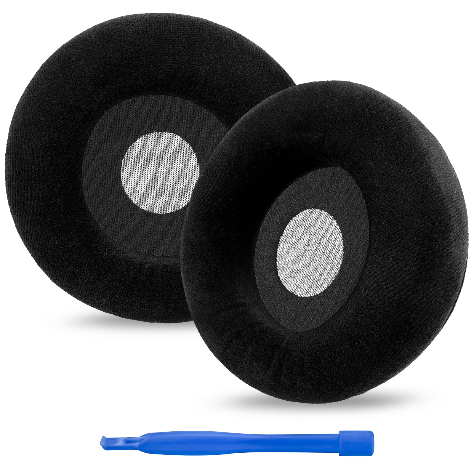 Linkidea Replacement Ear Pads for AKG K701, K702, Q701, Q702, K601, K612, K712, K400, K500 Headphones Ear Cushions, Headset Earpads (Velour / Black)