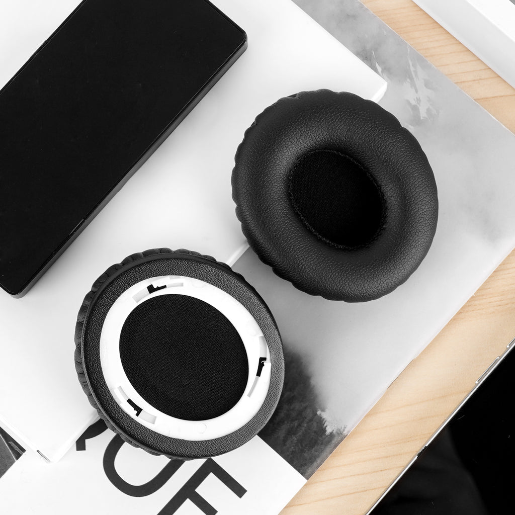 Replacement Comfortable Ear Pads Compatible with Solo HD Headphones ( Protein Leather / Black)