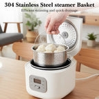 Linkidea 304 Stainless Steel Rice Cooker Steamer Tray Compatible with AROMA-ARC-954SBD, Multi-Purpose Vegetable Steamer Basket for Pots