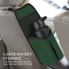 Linkidea Car Seat Side Water Bottle Organizer Compatible with YETI Rambler Bottle 26oz/36oz, Owala FreeSip 32oz/40oz, Vehicle Seat Side Storage Hanging Bag Holder for Large Bottles, Green