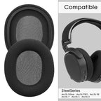 Replacement Ear Pads for SteelSeries Arctis Prime/PRO/9X/7/5/3 Headphones, Headset Earpads (Mesh Fabric / Black)