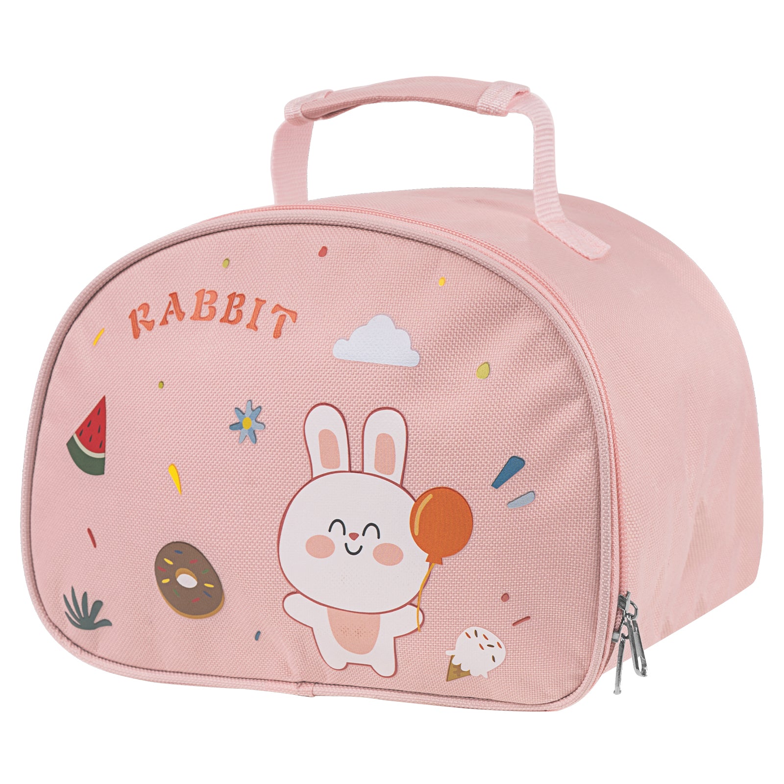 Linkidea Lunch Tote Bag, Large Capacity Lunch Tote Bag with Hand Strap, Reusable Lunch Box Bag for Outdoor, Compatible with B.Box, Sunhanny, Pedeco, QQKO, Xgxn Lunch Box (Pink)