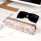 Extra Large Sunglasses Case, Protective Eyewear Storage Organizer Pouch Soft Bag Compatible with MOLSION MS3000 MS5060 MS3052 Persol PO3171S PO3166S PO3352S (Cotton-Linen, Pink)