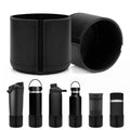 Linkidea 2 Pack Vegan Leather Water Bottle Boot Compatible with Contigo Byron 16oz, Owala FreeSip Twist Bottle 18oz, SM, Universal 2.7"(6.8cm) - 2.9"(7.3cm) Bottle Bottom Bumper Protector
