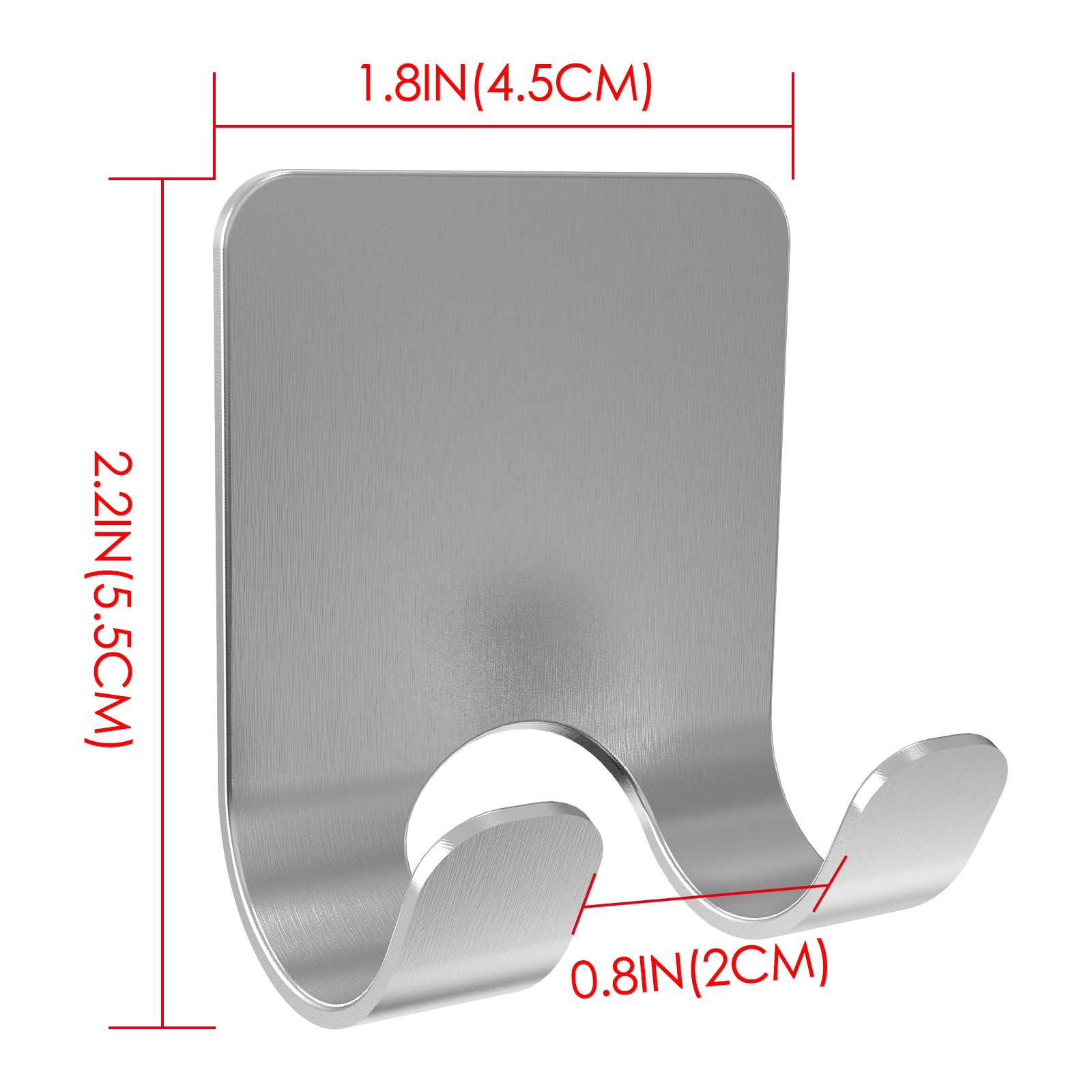 Linkidea 2 Pack Wall Mount Razor Holder for Shower, Self Adhesive Shaver Hooks, Stainless Steel Sticky Hanger Compatible Gillette with Venus Platinum, Fusion 5 Proshield, Mach 3 (Silver)