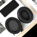 Linkidea Replacement Ear Pads for Anker Soundcore Life Q20, Q20+, Q20i, Life 2 Headphones (Not Fit for Life 2 Neo), Ear Cushions (Protein Leather/Black)