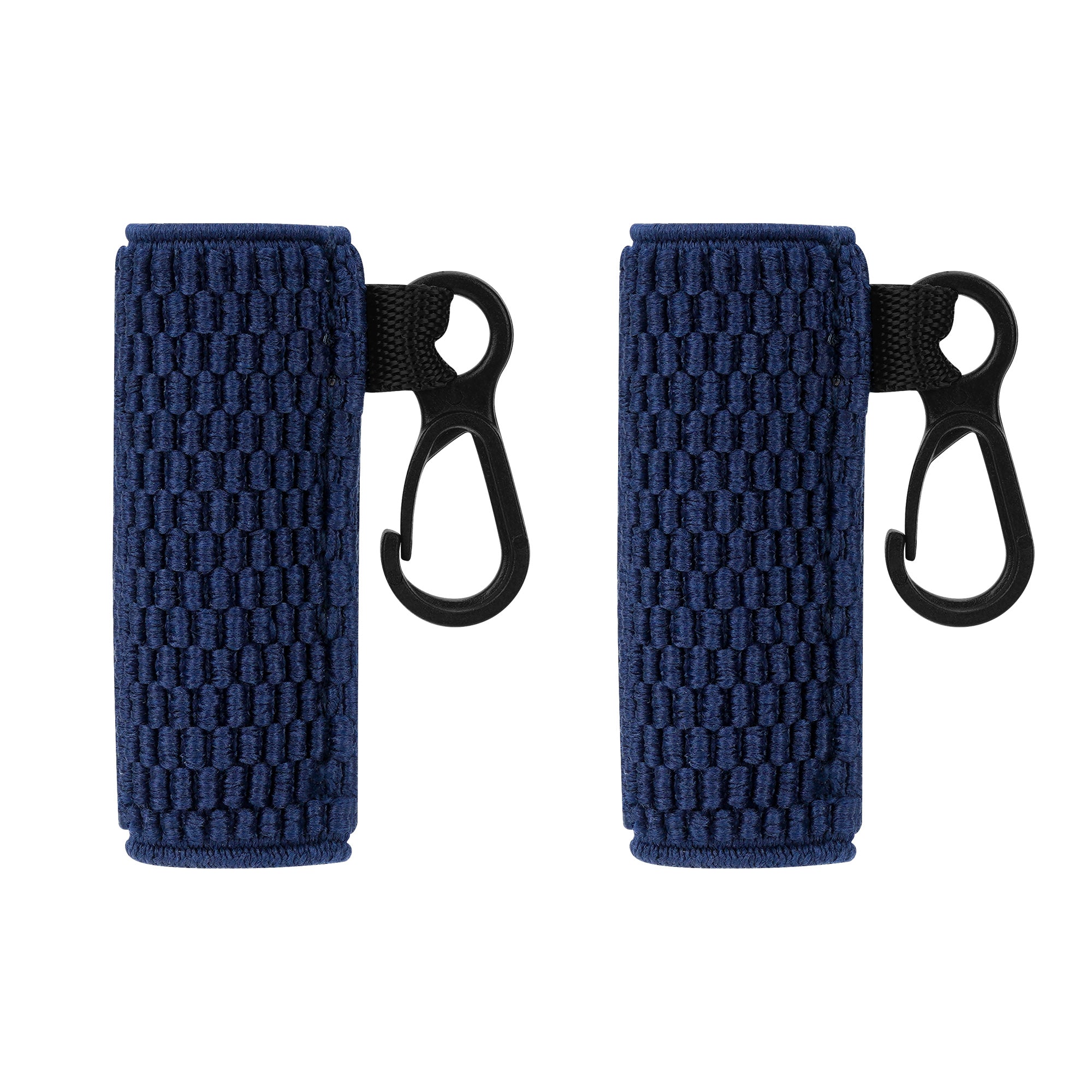 Linkidea 2 Pack Knitted Stretch Protective Sleeve with Lanyard, Soft Pocket Cover for 1" Diameter Slim Mini Devices, Portable Storage Sock for Stylus, Lip Balm (Navy Blue)