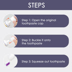 Linkidea 6 Pack Self Closing Toothpaste Caps for Kids Adult Bulk Pack, Wholesale Multi-Pack Silicone No Waste Toothpaste Saver Cap Dispensers (White)