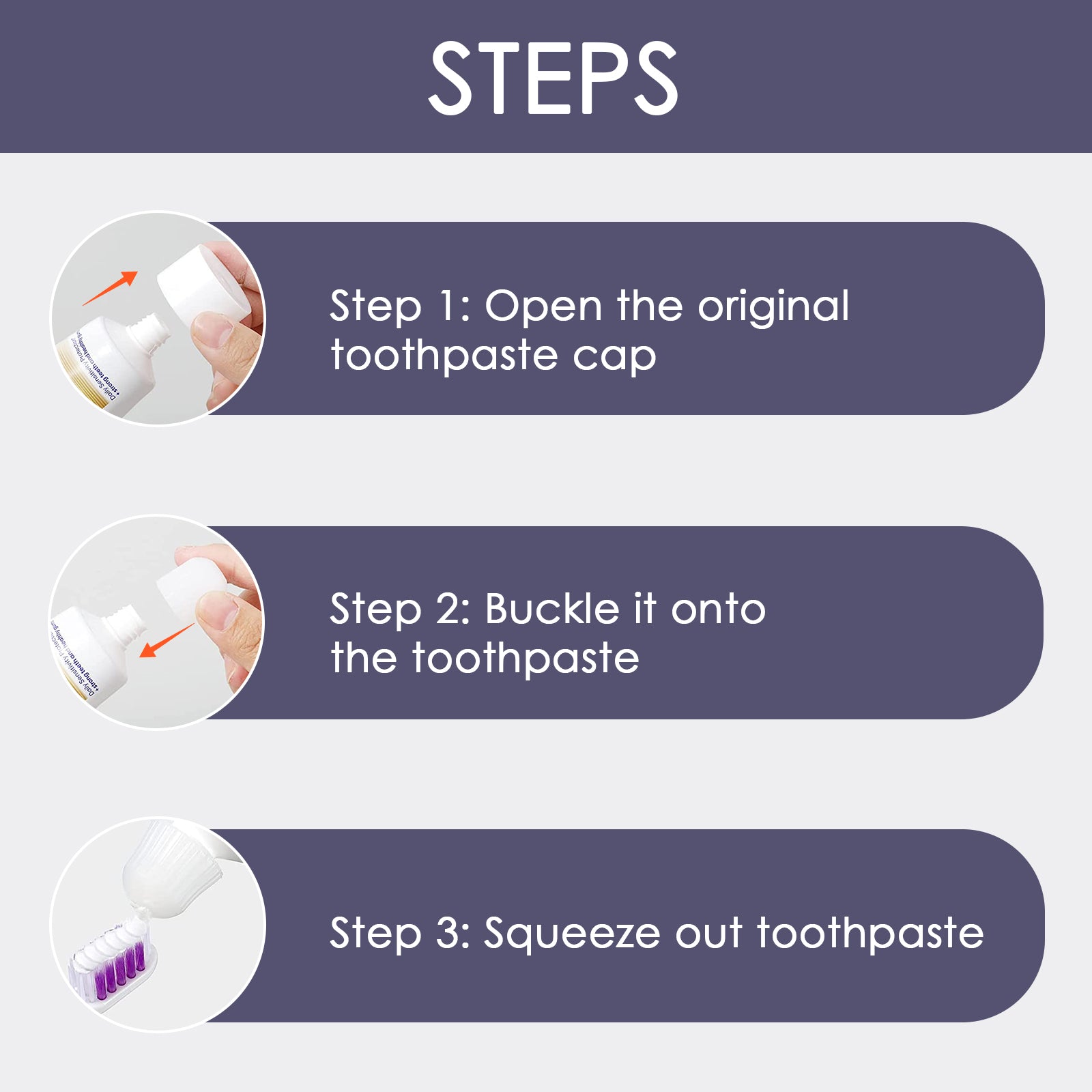 Linkidea 6 Pack Self Closing Toothpaste Caps for Kids Adult Bulk Pack, Wholesale Multi-Pack Silicone No Waste Toothpaste Saver Cap Dispensers (White)